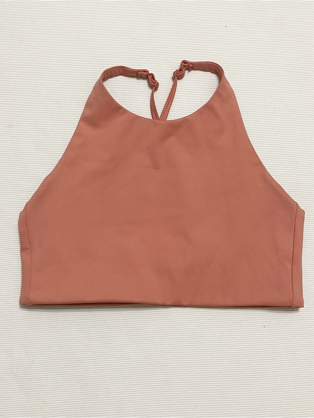 Girlfriend Collective Topanga Sports Bra Pink Clay Salmon